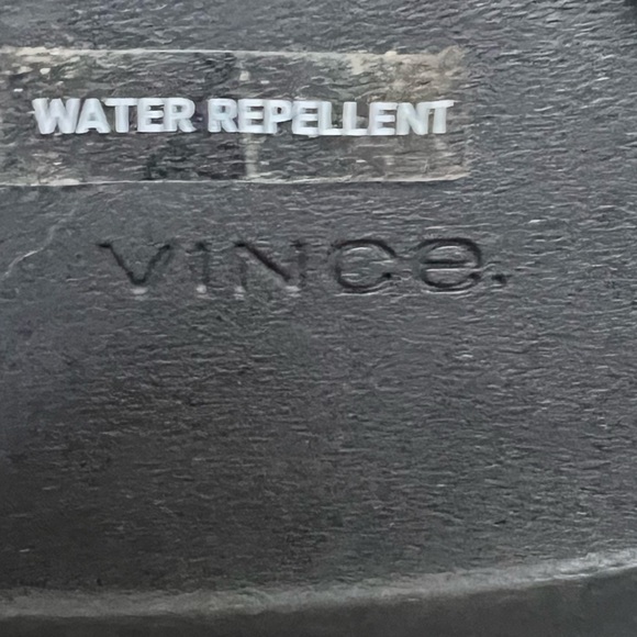 VINCE WOMENS BLACK LEATHER BOOTS WITH ZIPPER SIZE 7.5 - Picture 12 of 16